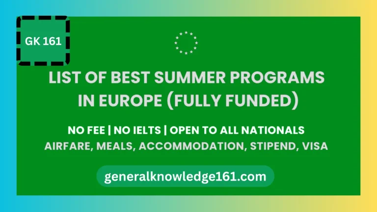 Summer Programs in Europe in 2025
