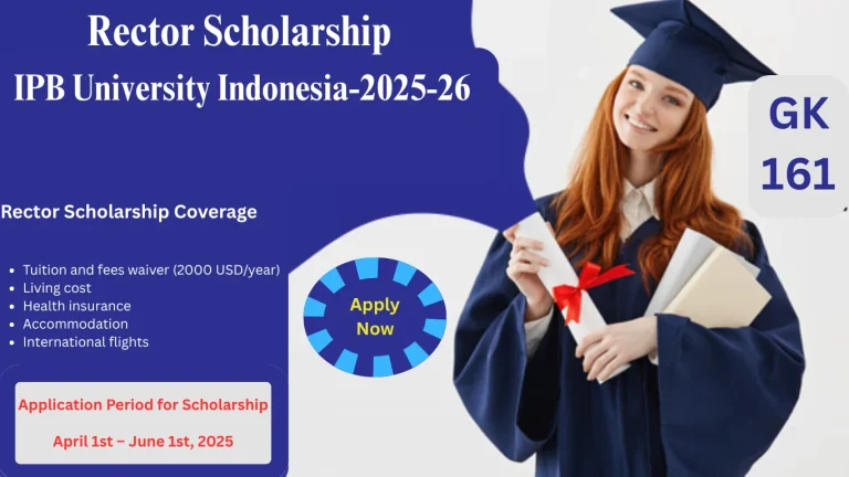 Rector Scholarship: IPB University Indonesia-2025-26