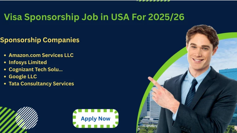 Visa Sponsorship Job in USA