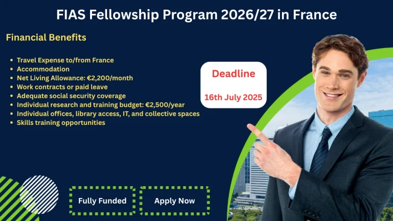 FIAS Fellowship Program 202627 in France