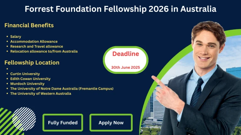 Forrest Foundation Fellowship 2026 in Australia