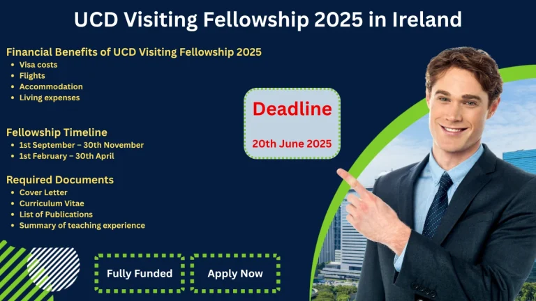 UCD Visiting Fellowship 2025 in Ireland