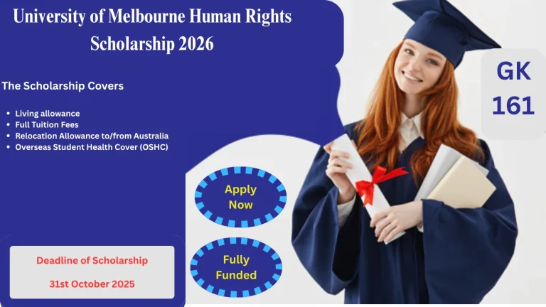 University of Melbourne Human Rights Scholarship 2026