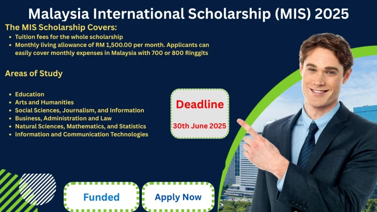 Malaysia International Scholarship (MIS) 2025 (Funded)
